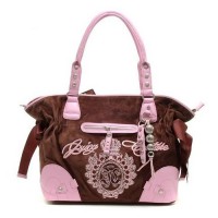 Juicy Couture Daydreamer JC Bling Brown/Pink Handbags Juicy Couture Daydreamer JC Bling Brown/Pink Handbags