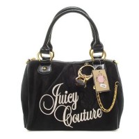 Juicy Couture Handbags Velour Flower Embroidery Madge Black Juicy Couture Handbags Velour Flower Embroidery Madge Black