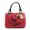 Juicy Couture Handbags Velour Flower Embroidery Madge Red
