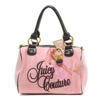 Juicy Couture Handbags Velour Flower Embroidery Madge Pink Juicy Couture Handbags Velour Flower Embroidery Madge Pink