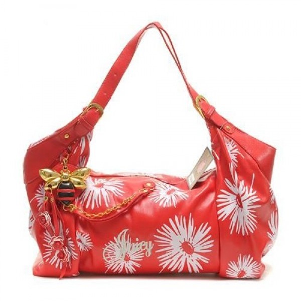Juicy Couture Handbags Daisy Flowers "Juicy" Signture Red