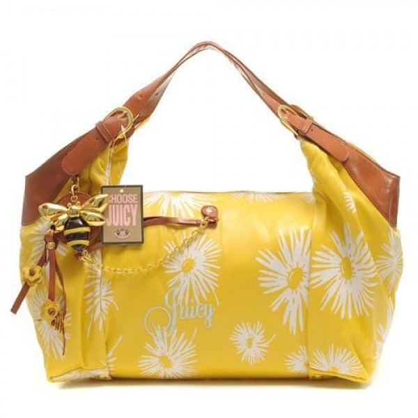 Juicy Couture Handbags Daisy Flowers "Juicy" Signture Yellow
