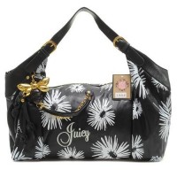 Juicy Couture Handbags Daisy Flowers "Juicy" Signture Black Juicy Couture Handbags Daisy Flowers "Juicy" Signture Black