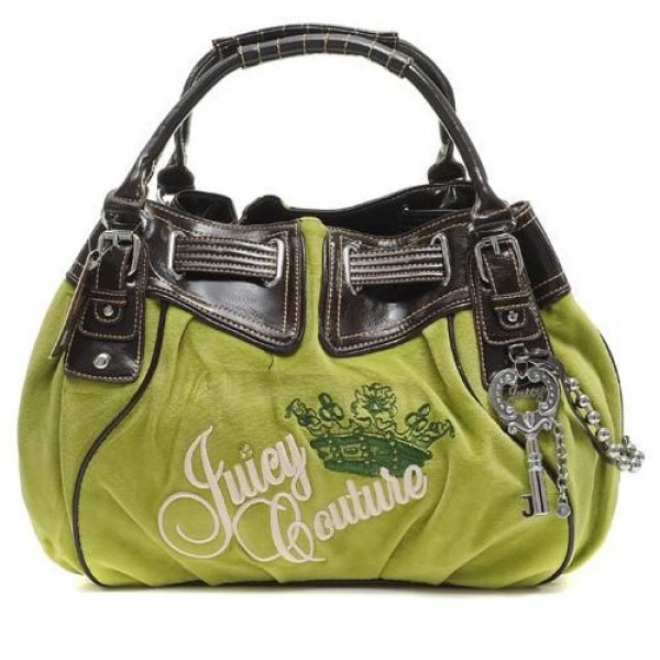 Juicy Couture Handbags Velour Charmed Free Style Green