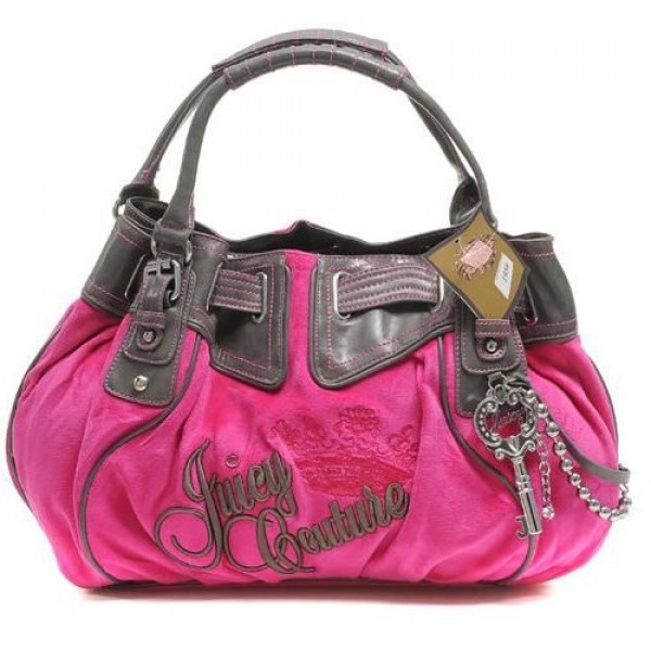 Juicy Couture Handbags Velour Charmed Free Style Fuschia