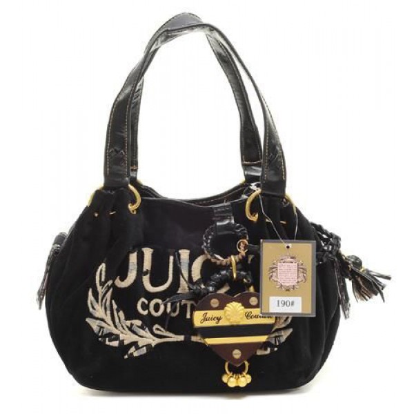 Juicy Couture Handbags Velour Tassel Black