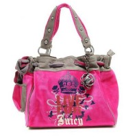 Juicy Couture Daydreamer Crown Accessory Fuschia/Grey Handbags Juicy Couture Daydreamer Crown Accessory Fuschia/Grey Handbags