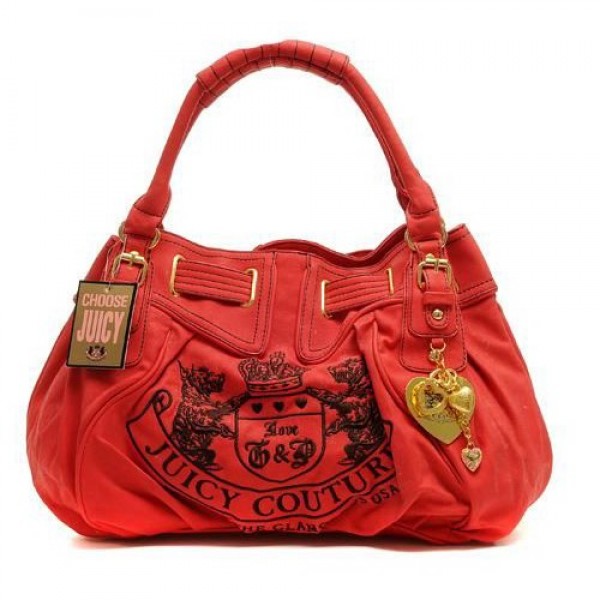 Juicy Couture Handbags Leather Scottie Baby Fluffy Red