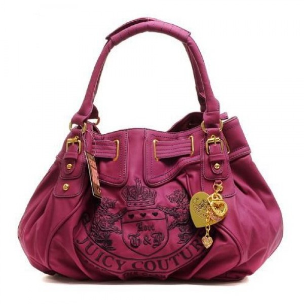 Juicy Couture Handbags Leather Scottie Baby Fluffy Scarlet Sale