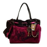 Juicy Couture Daydreamer Crown Embroidery Scarlet/Black Handbags Juicy Couture Daydreamer Crown Embroidery Scarlet/Black Handbags
