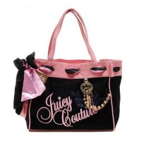 Juicy Couture Daydreamer Crown Embroidery Black/Pink Handbags Juicy Couture Daydreamer Crown Embroidery Black/Pink Handbags