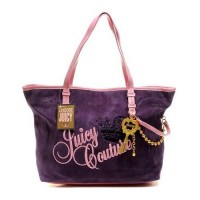 Juicy Couture Handbags Velour Crown Purple Juicy Couture Handbags Velour Crown Purple