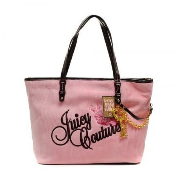 Juicy Couture Handbags Velour Crown Pink