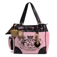 Juicy Couture Daydreamer Scottie Bling Pink/Black Handbags
