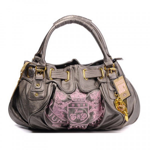 Juicy Couture Handbags Leather Scottie Baby Fluffy Silver