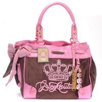 Juicy Couture Daydreamer Crest Crystal Pendant Coffee Handbags Juicy Couture Daydreamer Crest Crystal Pendant Coffee Handbags