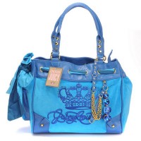 Juicy Couture Daydreamer Crest Crystal Pendant Blue Handbag Juicy Couture Daydreamer Crest Crystal Pendant Blue Handbag