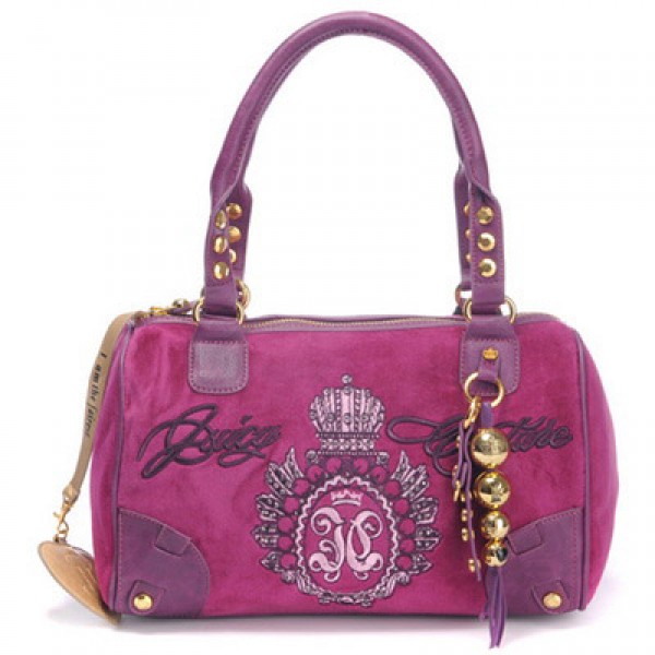 Juicy Couture Handbags Signture Scottie Crest Bling Fuschia