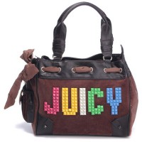 Juicy Couture Daydreamer Juicy Studs Brown/Black Handbags Juicy Couture Daydreamer Juicy Studs Brown/Black Handbags