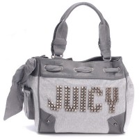 Juicy Couture Daydreamer Shiny Juicy Studs Grey Handbags