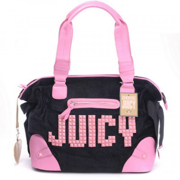Juicy Couture Handbags Studded "Juicy" Black/Pink