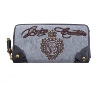 Juicy Couture Wallets Velour Crown Grey/Black Juicy Couture Wallets Velour Crown Grey/Black