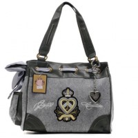 Juicy Couture Daydreamer Heart & Crest Grey Handbag Juicy Couture Daydreamer Heart & Crest Grey Handbag