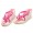 Juicy Couture Flip Flops Georgia Casual Wedge Cream/Pink