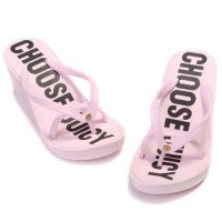 Juicy Couture Flip Flops Georgia Casual Wedge Pink Juicy Couture Flip Flops Georgia Casual Wedge Pink