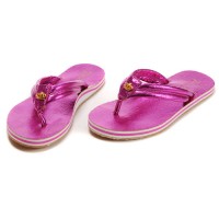 Juicy Couture Flip Flops Lucky Distressed Metallic Fuschia Juicy Couture Flip Flops Lucky Distressed Metallic Fuschia