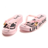 Juicy Couture Flip Flops "Carrie" Wedge Pink Juicy Couture Flip Flops "Carrie" Wedge Pink