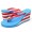 Juicy Couture Flip Flops Signture Crown Wedgel Blue/Red