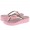 Juicy Couture Flip Flops Gold Bell Midheel Pink