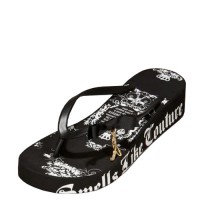 Juicy Couture Flip Flops Scottie Crown Signture Black Juicy Couture Flip Flops Scottie Crown Signture Black
