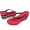 Juicy Couture Flip Flops Signture Crown Wedge Red/Black