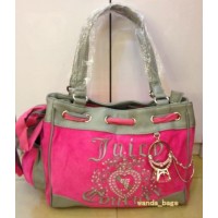Juicy Couture Daydreamer Ring J Dark Pink/Gray Handbag Juicy Couture Daydreamer Ring J Dark Pink/Gray Handbag