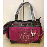 Juicy Couture Daydreamer Ring J Fuchsia/Chocolate Handbag Juicy Couture Daydreamer Ring J Fuchsia/Chocolate Handbag