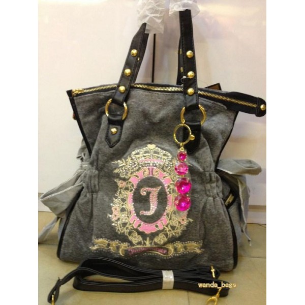 Juicy Couture Handbags Tote Crown J Gray