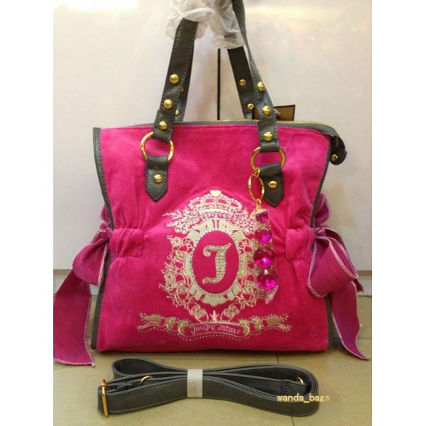 Juicy Couture Handbags Tote Crown J Fuchsia