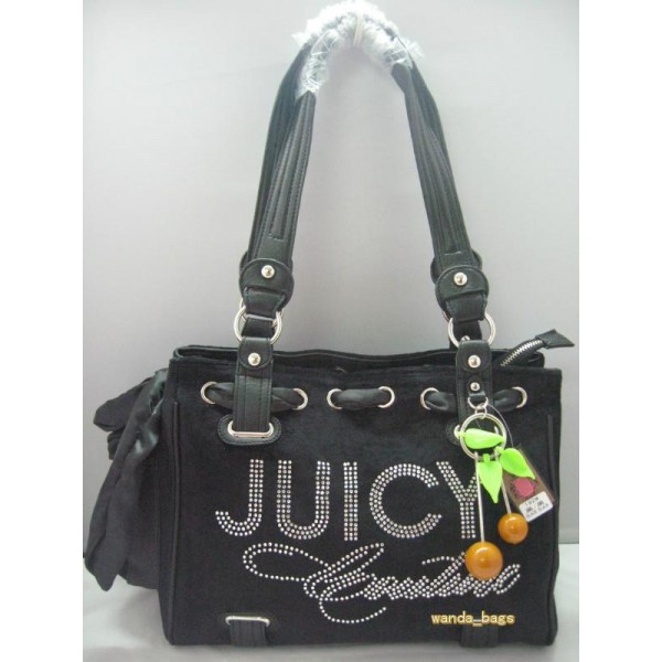Juicy Couture Handbags Tote Fruit Dark Gray