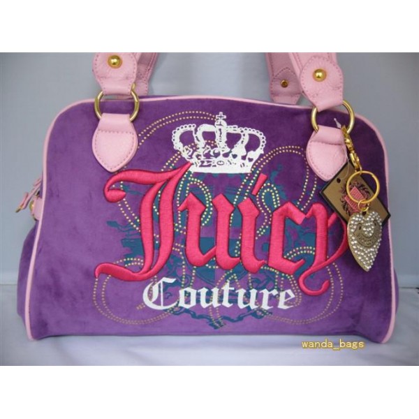 Juicy Couture Handbags Tote Crown Heart Purple
