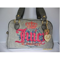 Juicy Couture Handbags Tote Crown Heart Gray Juicy Couture Handbags Tote Crown Heart Gray