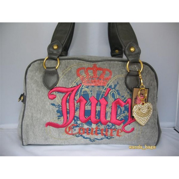 Juicy Couture Handbags Tote Crown Heart Gray
