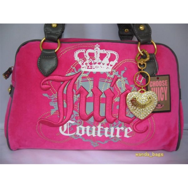 Juicy Couture Handbags Tote Crown Heart Dark Pink
