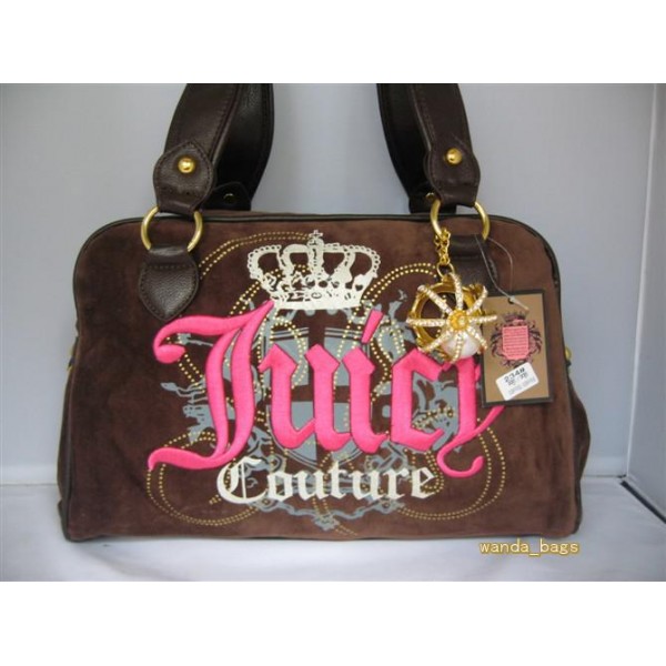 Juicy Couture Handbags Tote Crown Heart Brown