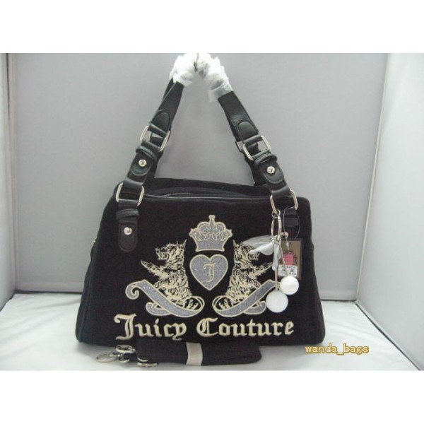 Juicy Couture Handbags Tote Dogs J Black