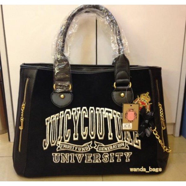 Juicy Couture Handbags Tote University Black