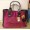 Juicy Couture Handbags Tote University Dark Pink/Brown