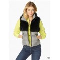 Juicy Couture Jackets Outwear Fur Puffer Vest Black And Angel