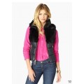 Juicy Couture Jackets Outwear Touch of Fur Vest Black